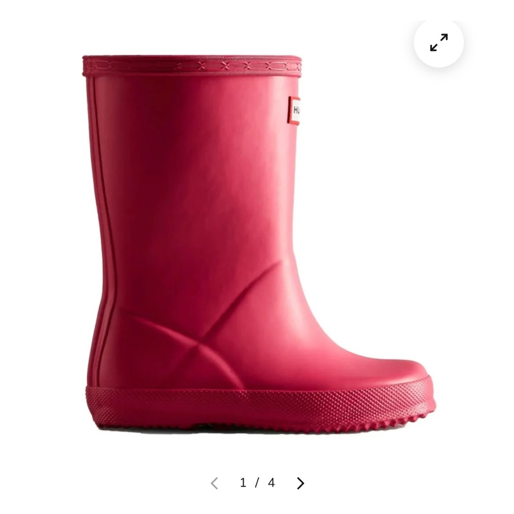 Hunter Kids Pink Two-Toned Rain Boots sz 13